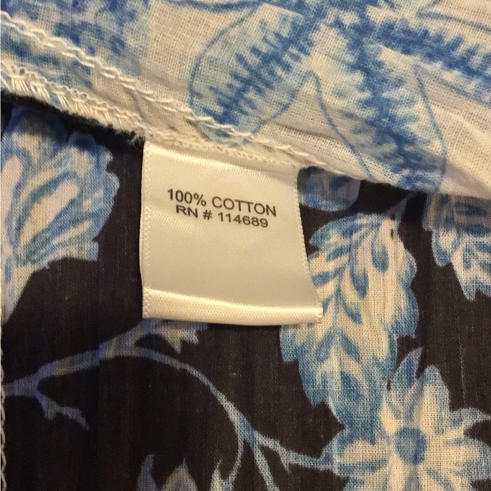 CINO Blue Floral Button-Down Shirt - Picture 6 of 6